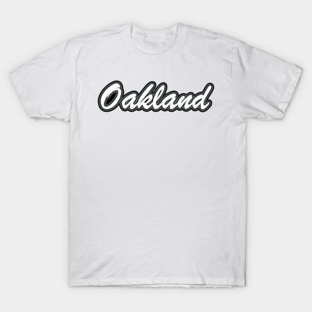 Football Fan of Oakland T-Shirt by gkillerb